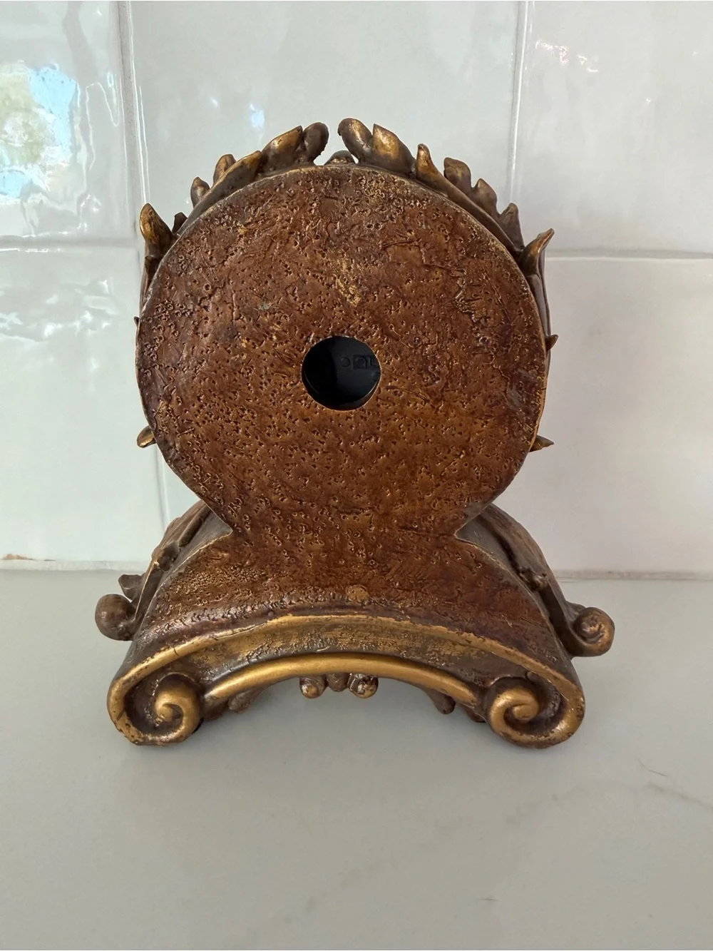 Stunning Vintage Hollywood Regency / Rococo Style Quartz Mantle/Tabletop Clock